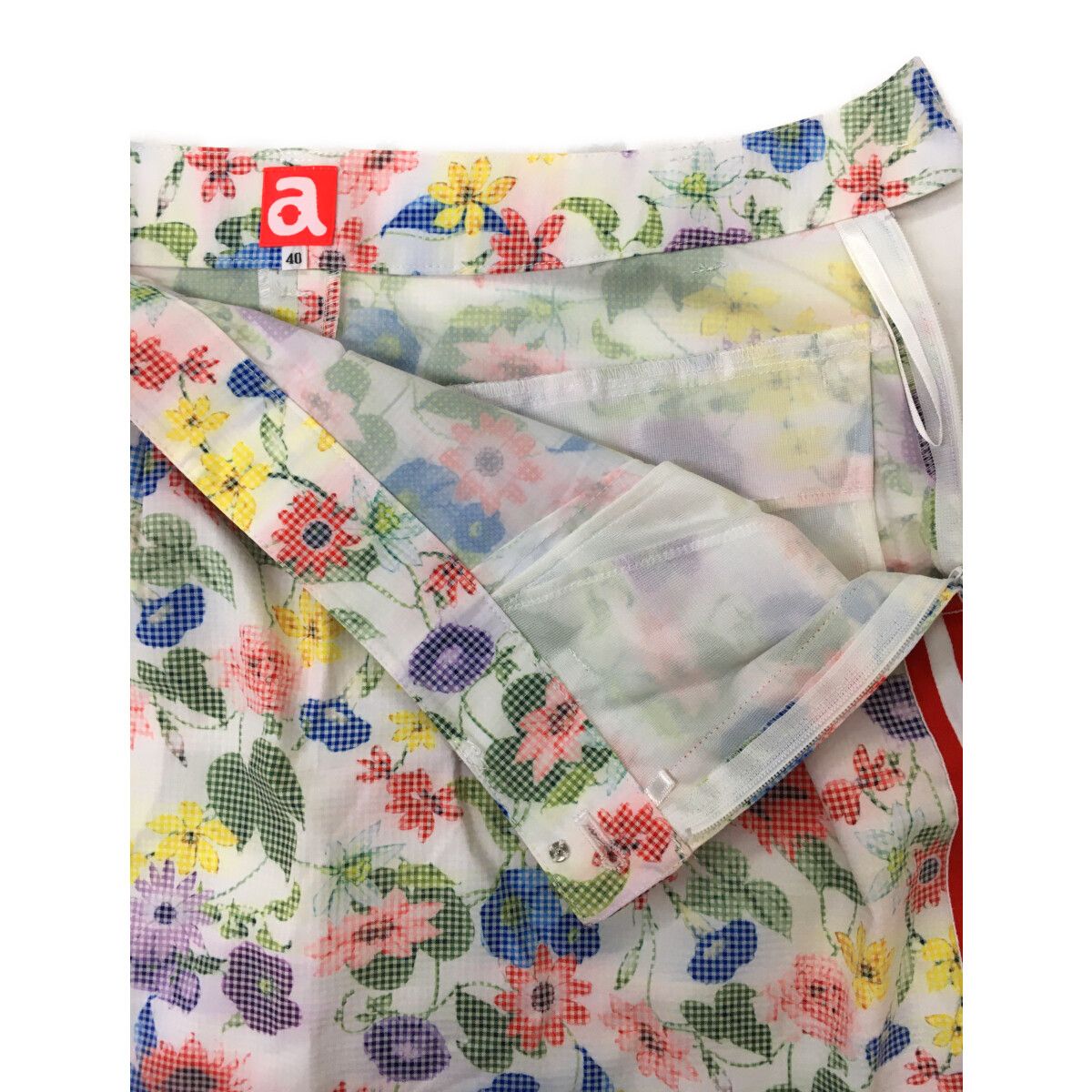 archivio - coco 中古 アルチビオ archivio レディース スカート 40(L) 白×マルチカラー ホワイト 春夏 ストレッチ archivio - coco 中古 アルチビオ archivio レディース スカート