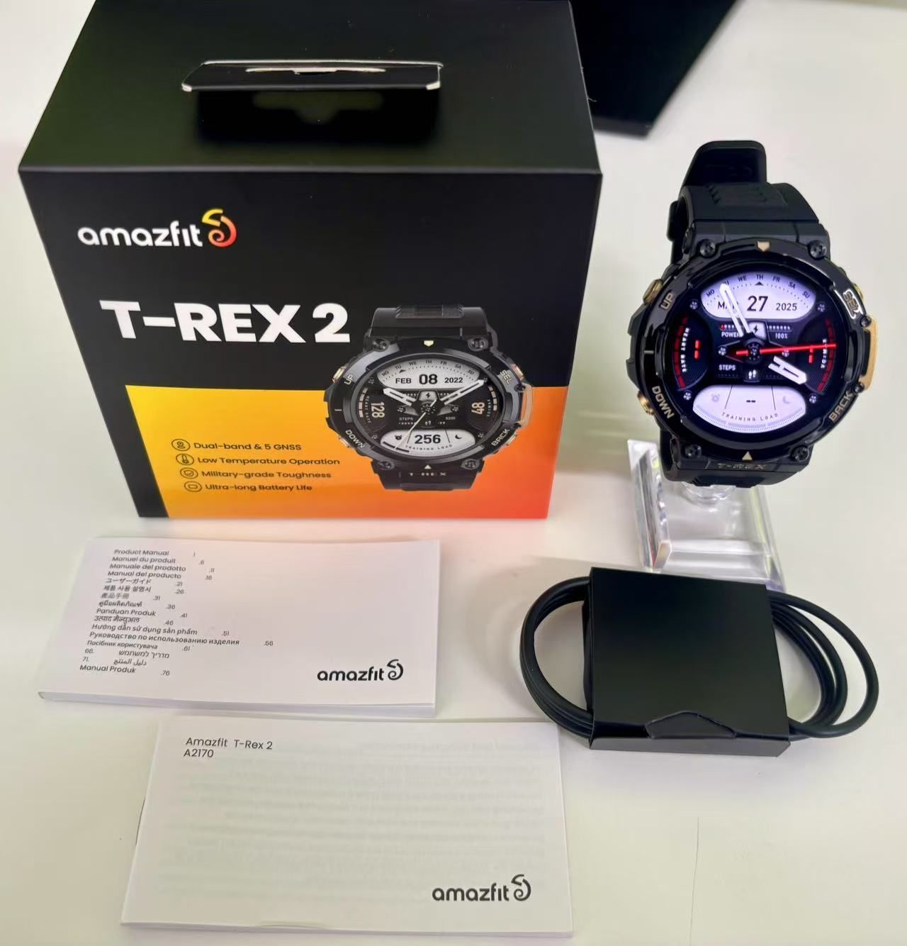 Amazfit T-Rex2 アストロブラック＆ゴールド Amazfit T-REX2 アマズ 