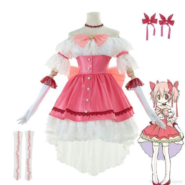 コスプレ衣装魔法少女まどか マギカ鹿目まどかピンク魔女の夜の廻天ドレスプリンセス