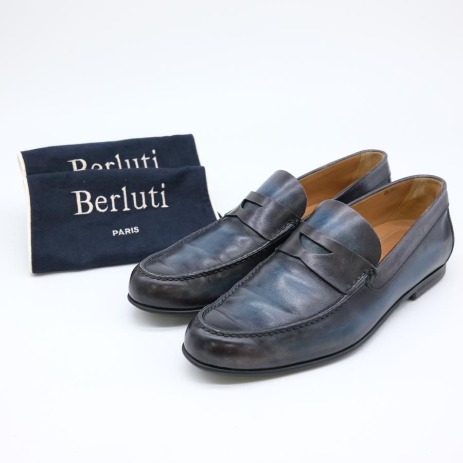 Berluti ベルルッティ ローファー スリッポン レザー ブラック 黒