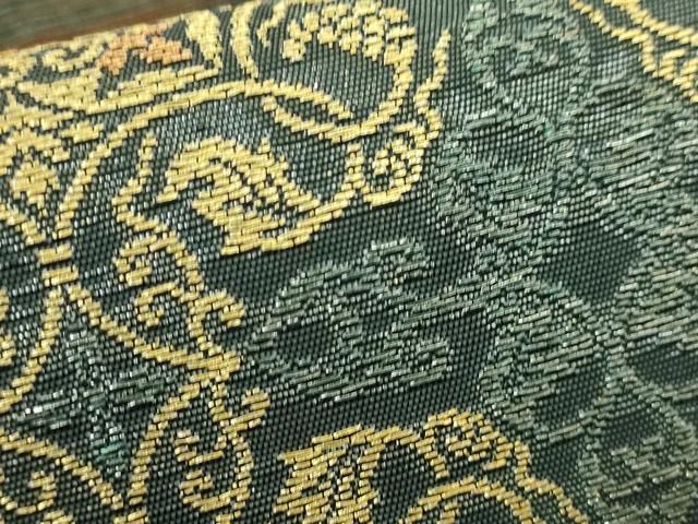 平和屋着物□極上 紋屋井関 御寮織 六通柄袋帯 葡萄唐草 金糸 逸品