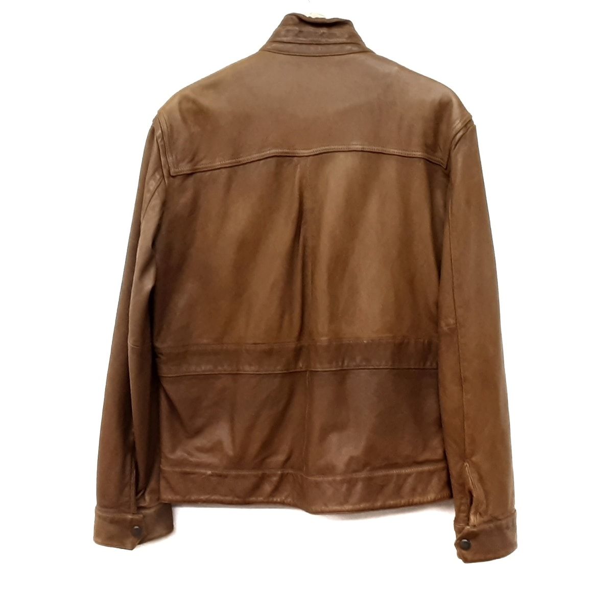HUGO BOSS】ヒューゴボス レザー ライダースジャケット ブラウン HUGO BOSS】ヒューゴボス レザー ライダースジャケット ブラウン
