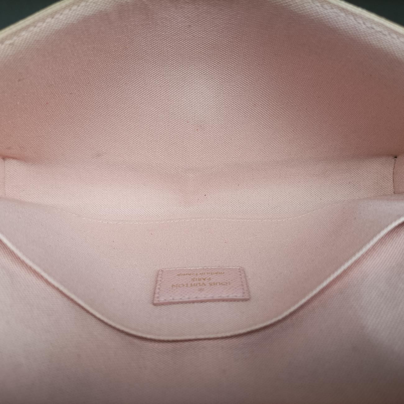 ルイヴィトンLouis VuittonポシェットフェリシーアズールダミエキャンバスN63106MI1198