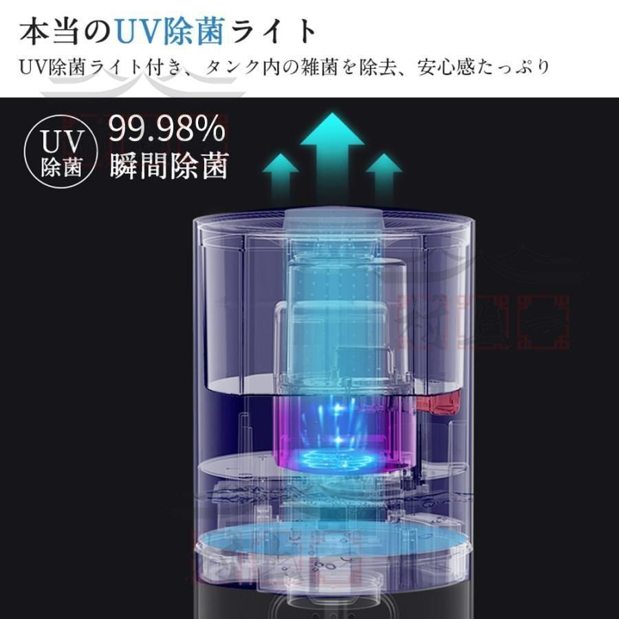 新品未使用｜UV抗菌×空気清浄×加湿器　40畳対応 加湿器 おしゃれ 大容量 超音波式 空気清浄機 8L 40畳 UV除菌
