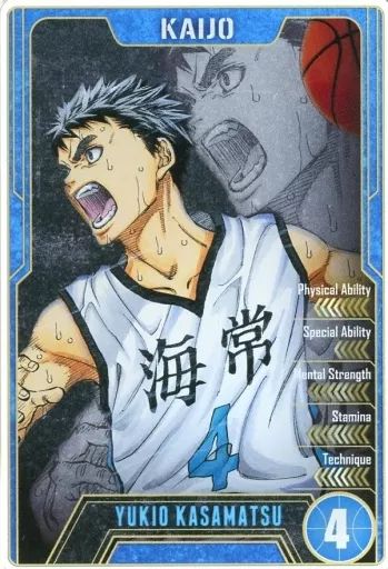 [Used] Character Card Kasamatsu Yukio “Kuroko's Basketball Status Card Collection”