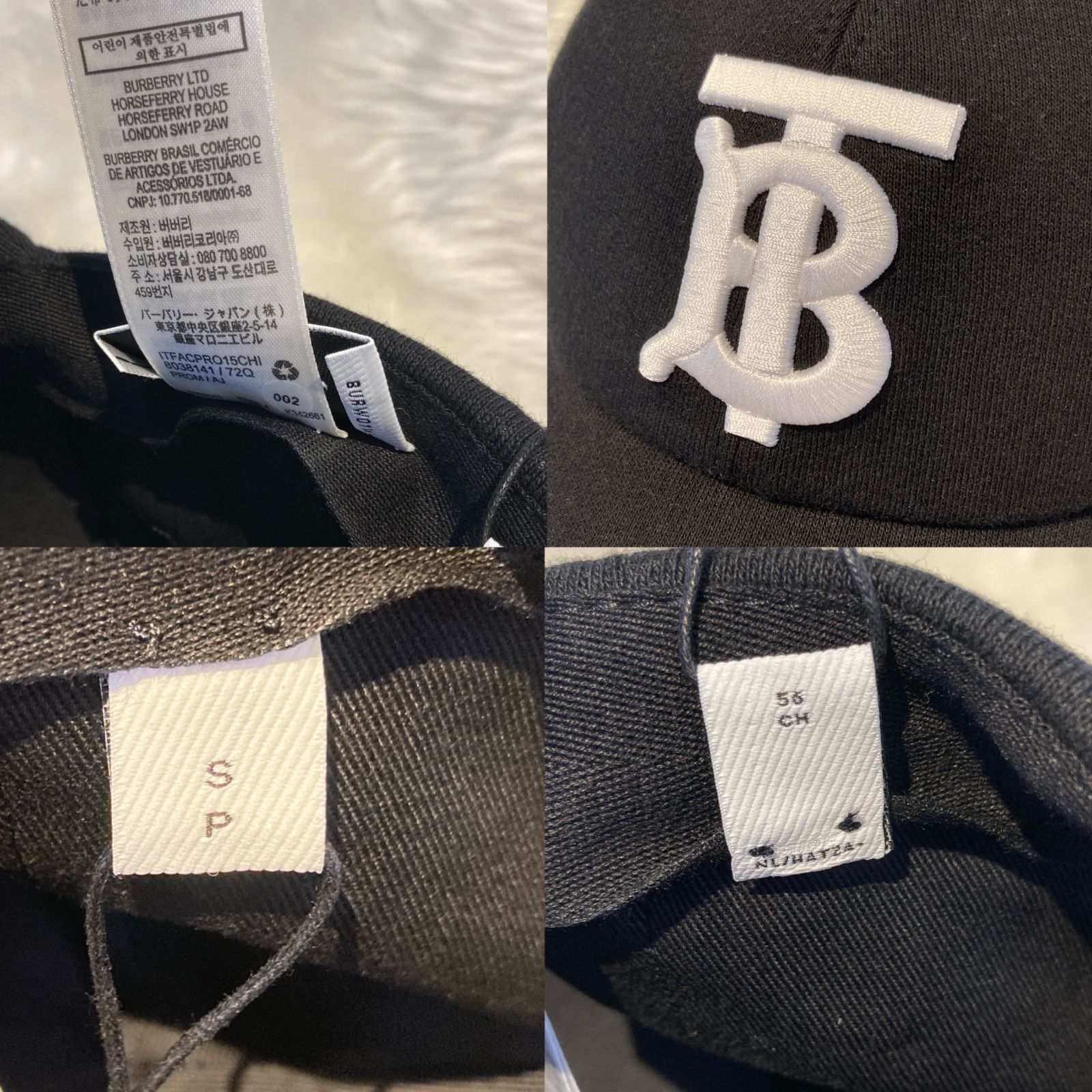 ✨新品✨ BURBERRY バーバリー ベースボールキャップ ブラック