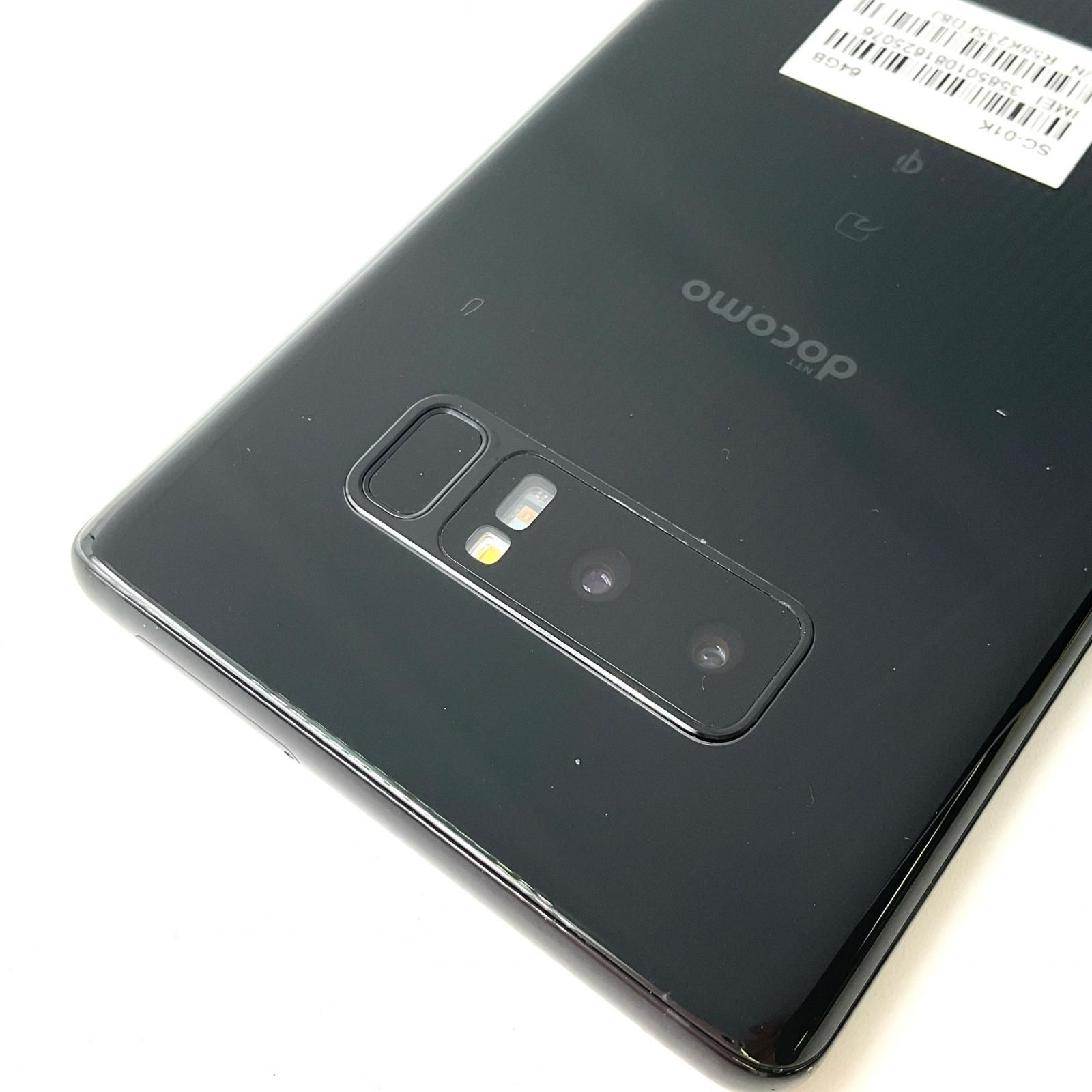 全額返金保証】【最速発送】SAMSUNG Galaxy Note8 64GB Midnight Black 
