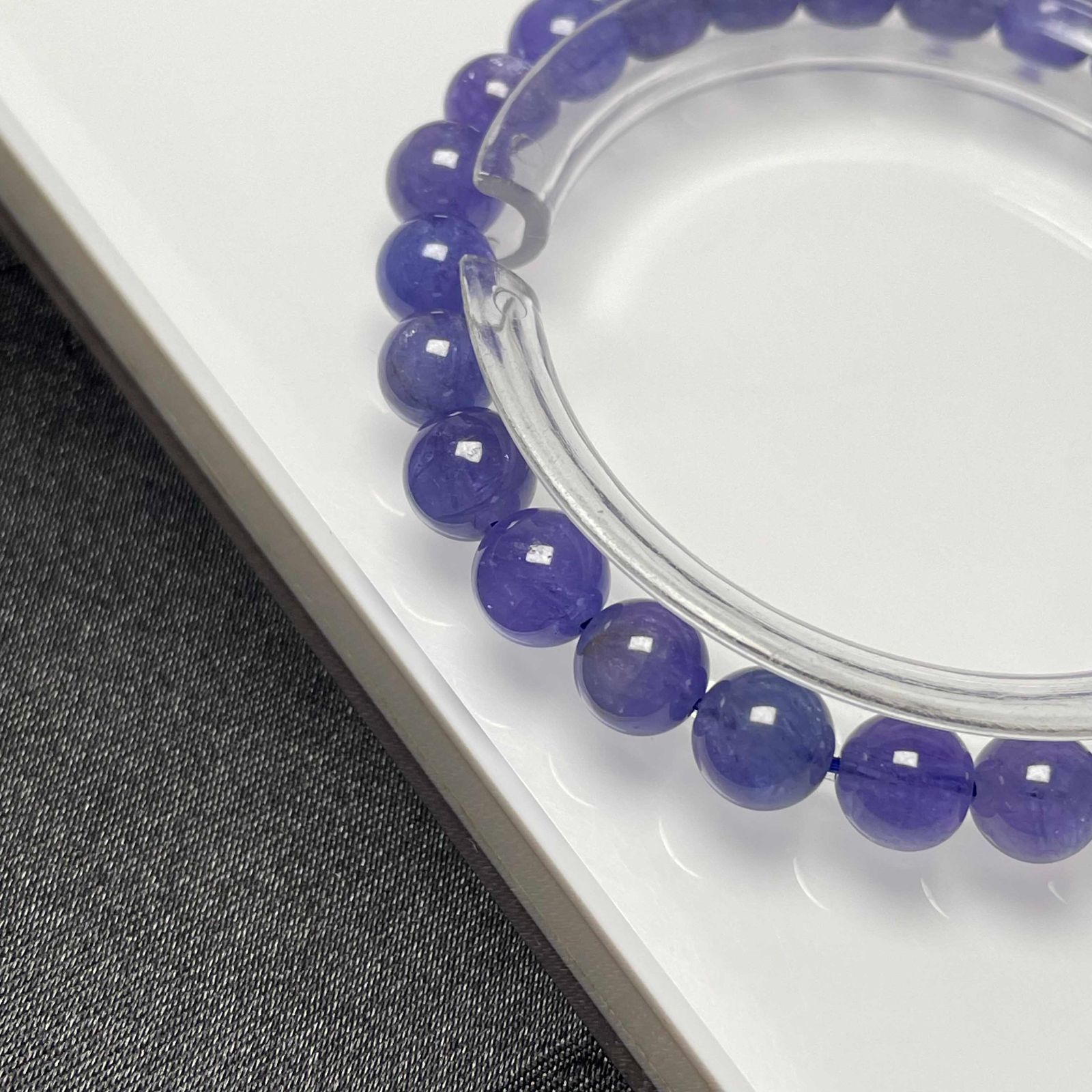 絶賛 EU製 タンザナイト パワーストーン ブレスレット 天然石 原石 お守り プレゼント 6.8-7.2mm ZZ1605 WWW_SHINETEETH_COM