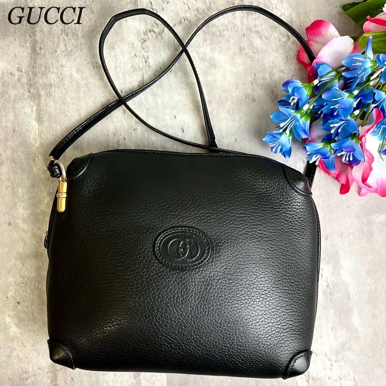 グッチ Gucci インターロッキング シボレザー トートバッグ - トートバッグ