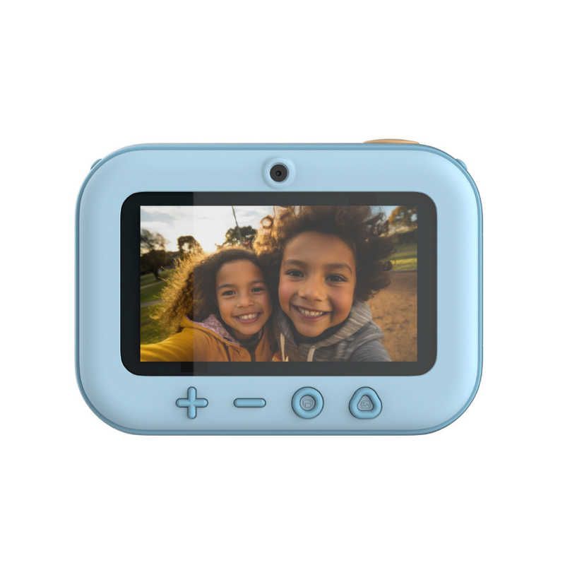  マイファーストカメラインスタ20 ブルー キッズデジタルカメラ 高解像度写真＆動画 インスタントカメラ インクレス印刷 デュアルスクリーン デュアルレンズ BE 01 トイカメラ(デジタル) デジタルカメラ