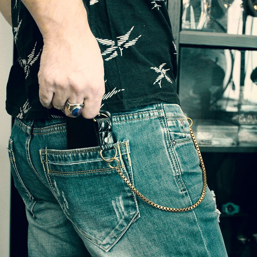 クロコダイルレザーループ