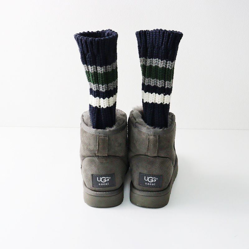 美品 アグ UGG × サカイ sacai Sacai KNIT CLASSIC MINI コラボ