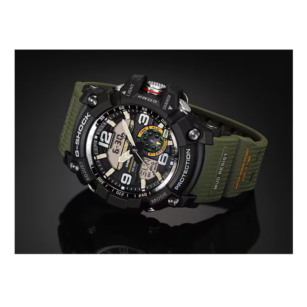 即納】CASIO カシオ G-SHOCK Gショック MUDMASTER マッドマスター ツインセンサー GG-1000-1A3 グリーン 腕時計  メンズ - メルカリ