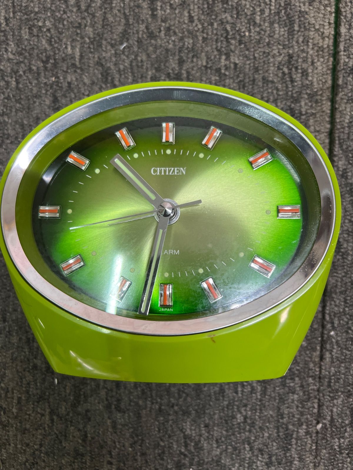 昭和レトロ　動作品　CITIZEN シチズン ゼンマイ時計　スペースエイジ CITIZEN｜シチズン｜レトロ｜スペースエイジ｜ゼンマイ式置時計｜NO