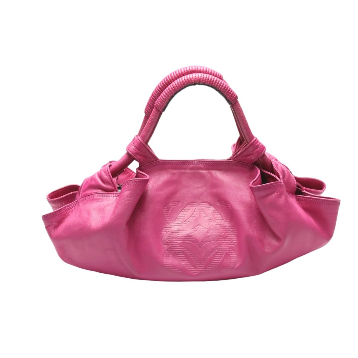 ロエベ ハンドバッグ ナッパアイレ ハンドバッグ LOEWE ピンク - メルカリ