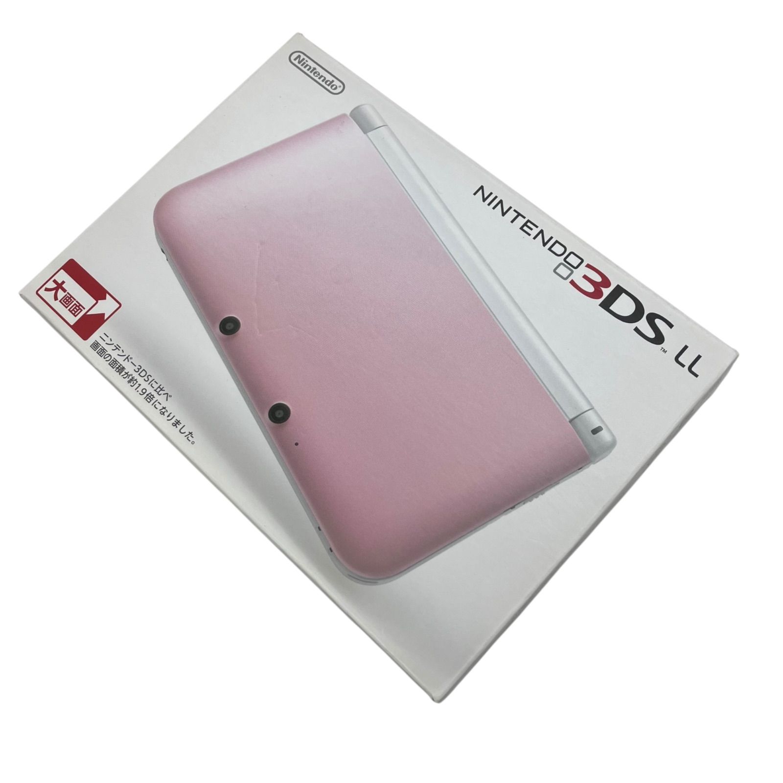 186000 現状品 任天堂 Nintendo3DS LL ピンク ホワイト SPR-001
