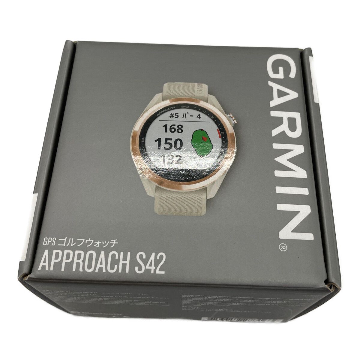 GARMIN S42 ゴルフ用時計 ホワイト/ゴールド ガーミン GPSゴルフ