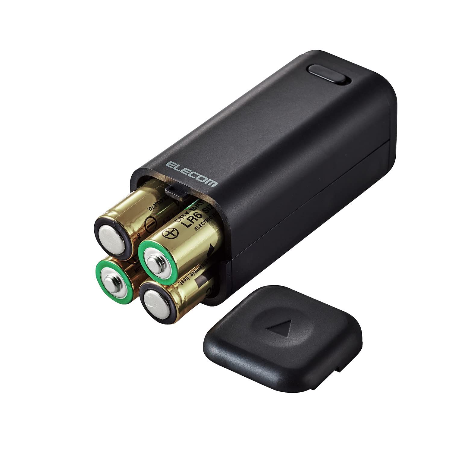 エレコム モバイルバッテリー 乾電池式 単3電池×4本付属 Type-C×1 / Type-A×1 A-Cケーブル付属 ブラック DE-KD02BK [ブラック] [2)Type-C+Type-A] [1)バッテリー単体] エレコム モバイルバッテリー 乾電池式 Type-A×1 Type-Cケーブルセット DE-KD01BK