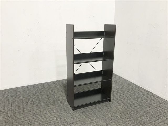 オープン書庫 アスプルンド Adatto 2WAYハイブリッドシェルフ スチールキャビネット ダークブラウン