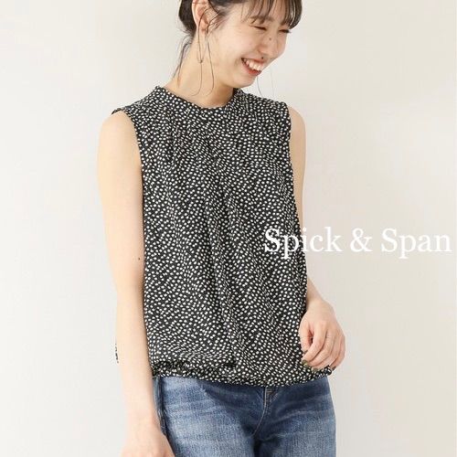 Spick&amp;Span フラワースリーブレスタックブラウス Spick & Span（スピックアンドスパン）の「フラワースリーブレス