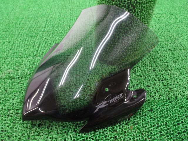 Puig製GSR750 スクリーン 社外 中古 バイク 部品 GR7NA 11-17年モデル ニュージェネレーション スモーク コケキズ無し 割れ欠け無し