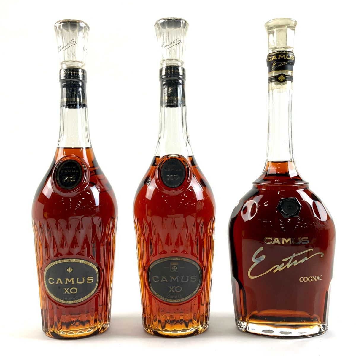 3本 カミュ CAMUS XO ロングネック エクストラ XO ロングネック 700ml ブランデー セット 古酒