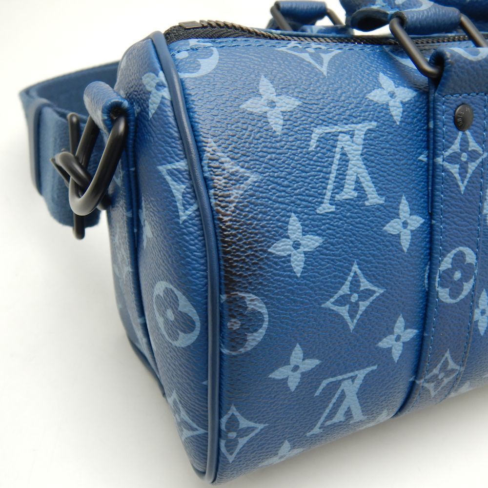 ルイヴィトン キーポル55 エピ トレドブルー 旅行かばん 400 ルイ