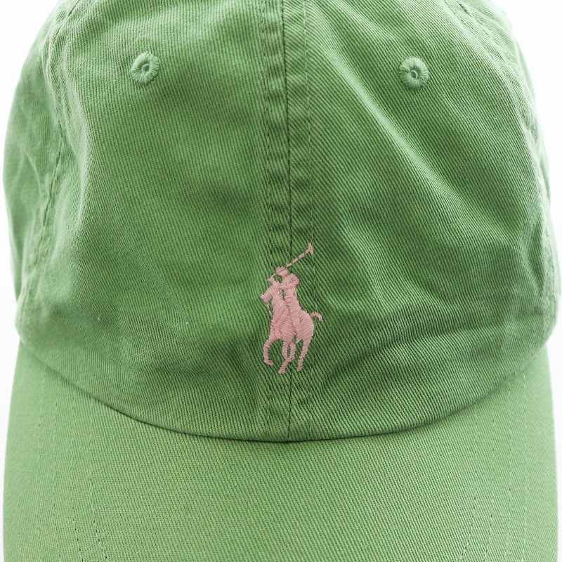 ラルフローレン　キャップ　グリーン ポロ ラルフローレン POLO RALPH LAUREN キャップ 帽子 ロゴ刺繍