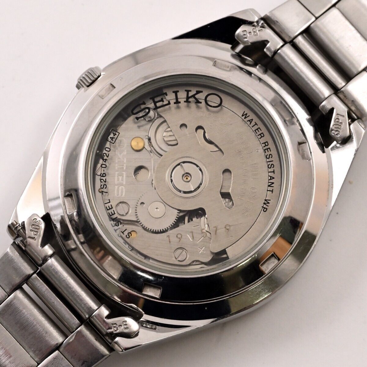 【未使用品】SEIKO5 (SNX993K) /7S26 SEIKO】セイコー 5 Automatic SNX993K 7S26-0420 Day/Date silver dial