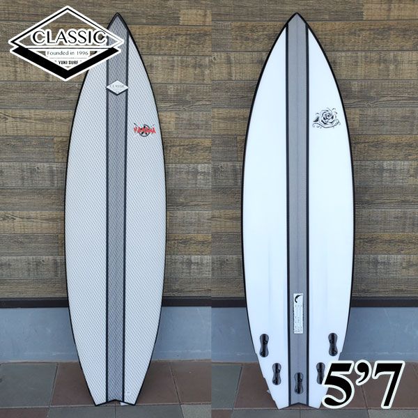 西濃運輸営業所止め サーフボード 5'7 ユキサーフ クラシック YUKI SURF CLASSIC 須藤幸浩 トリプルウイングフィッシュ ショートボード ミニボード サーフィン 送料無料