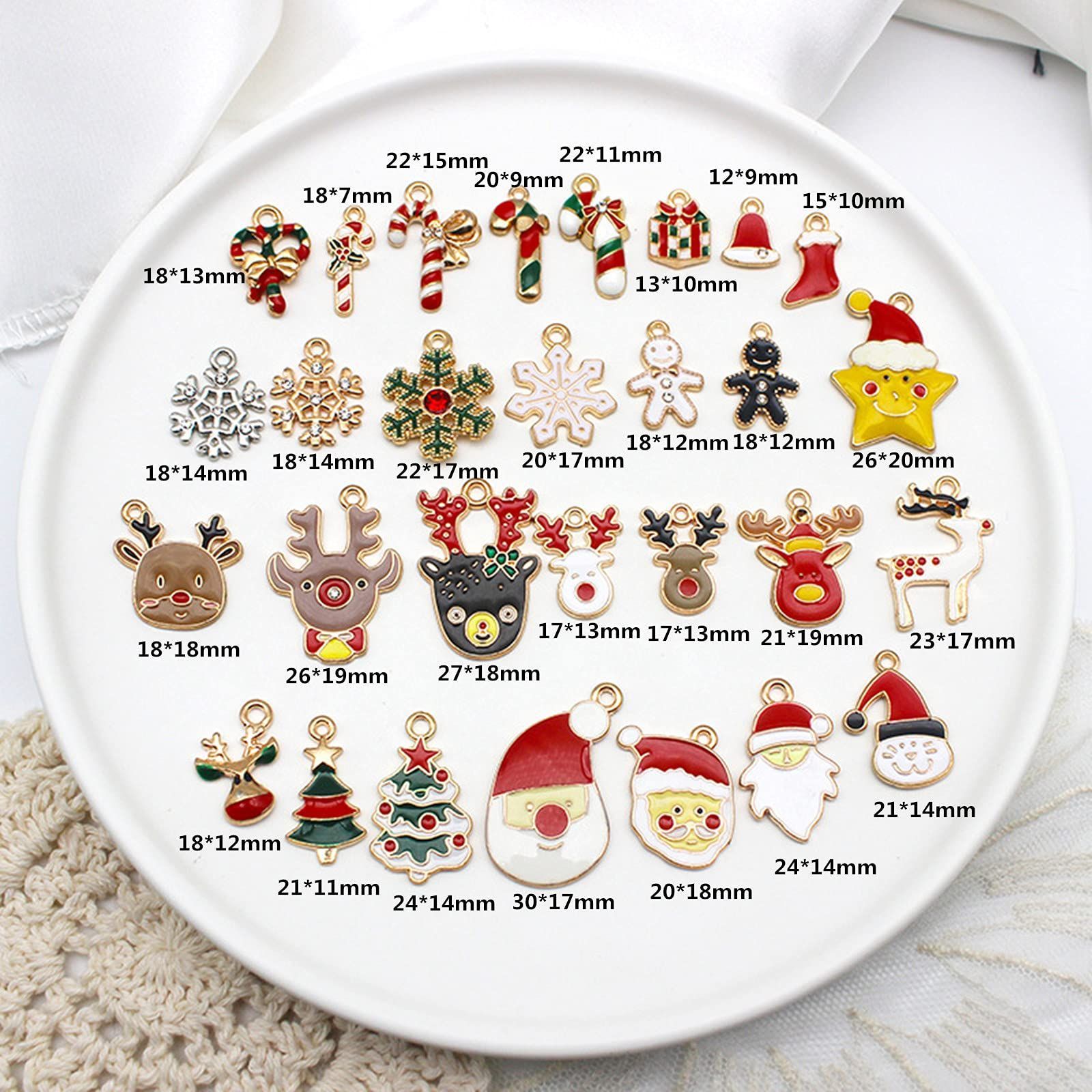 特価商品】サンタ 29個セット トナカイ クリスマスツリー パーツ 星 雪