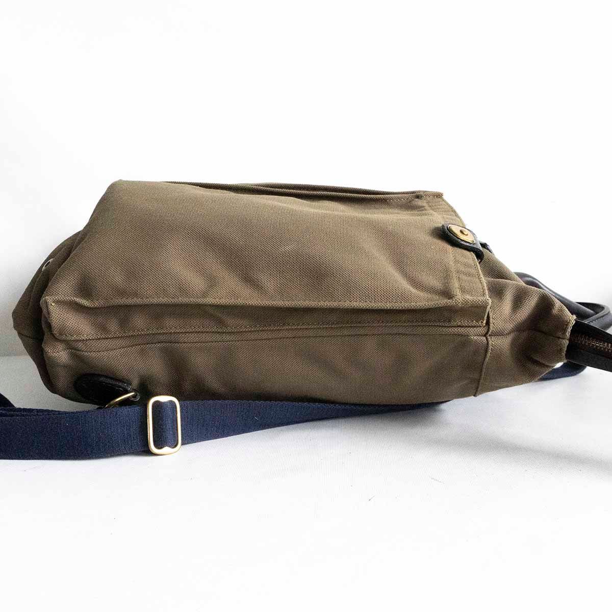 美品】FELISI 【18/50 2Wayトートバッグ】キャンバス×レザー 美品】FELISI 【18/50 2Wayトートバッグ】キャンバス×レザー