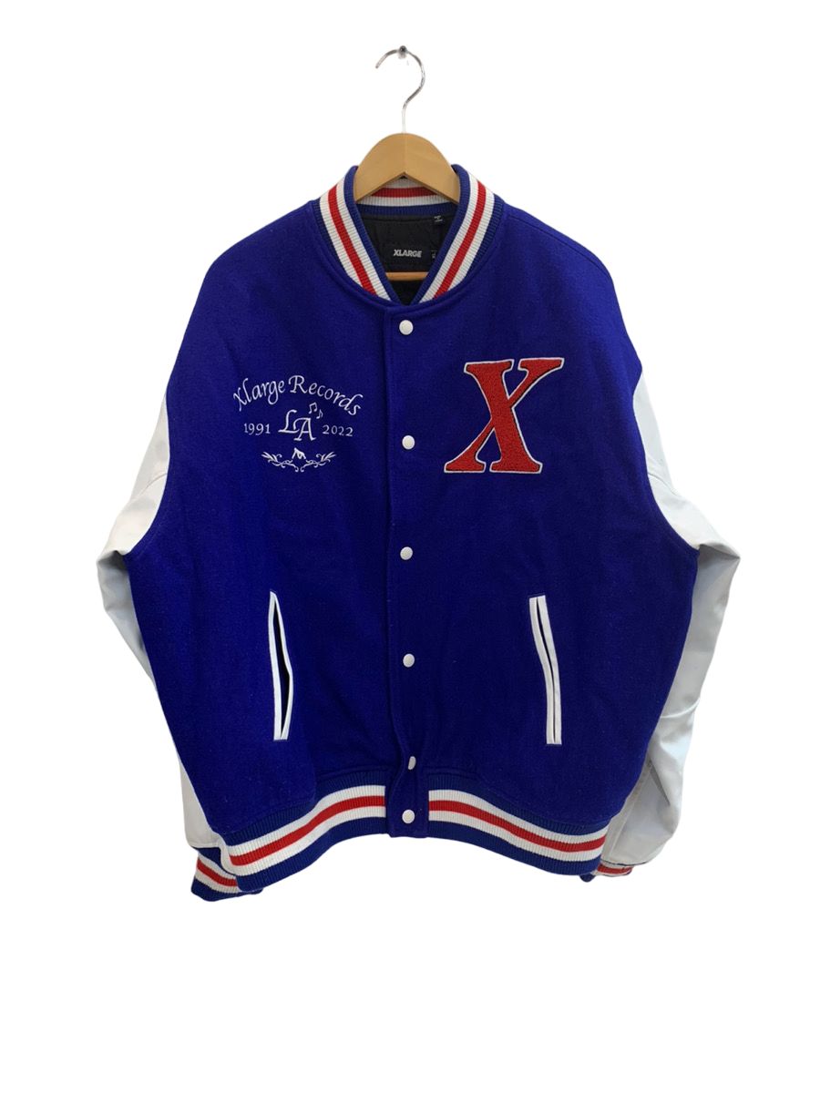 XLARGE うれし エクストララージ アウター スタジャン 袖ナイロン レア 