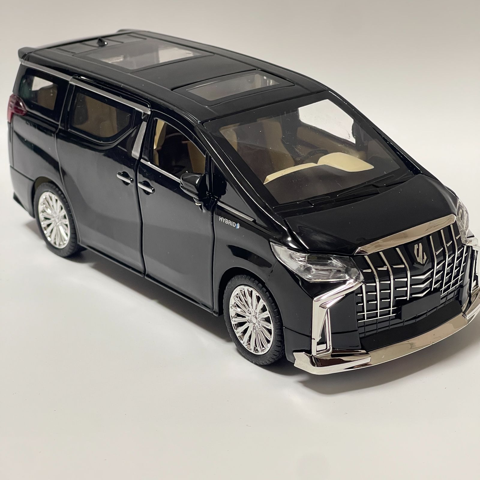 1 24 ダイキャストカー トヨタエルファ合金スケールビジネスモデルカーコレクションダイキャスト車ビジネスギフト モデルカーシリーズ