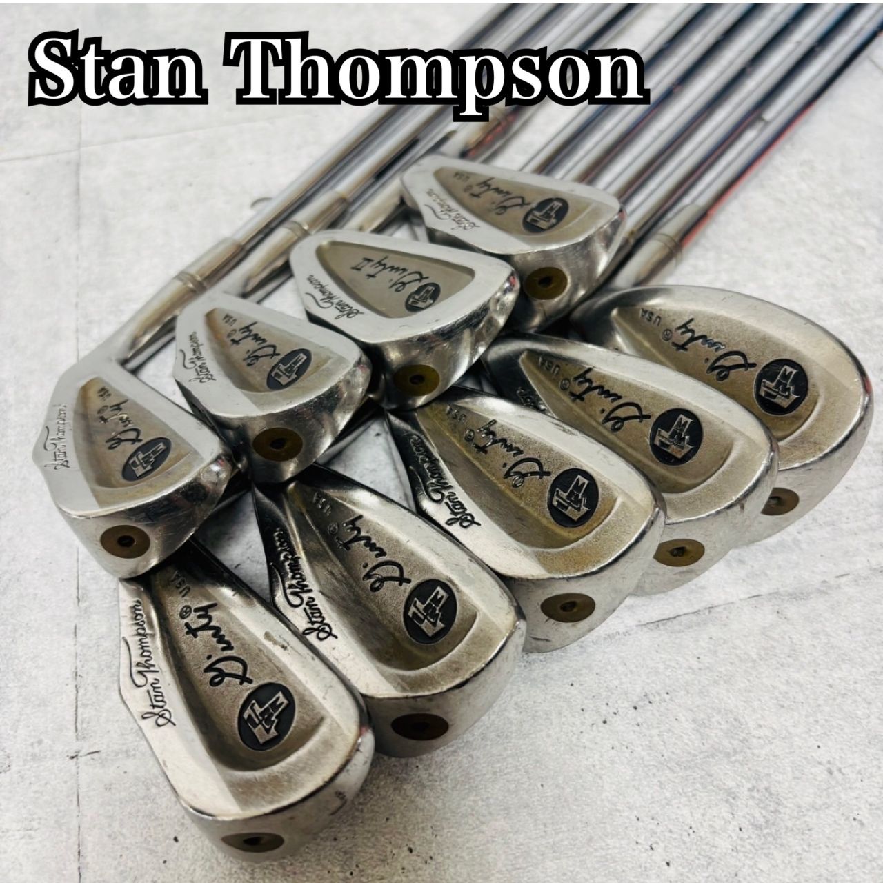希少 Stan Thompson スタントンプソン Dinty II アイアン 9本 ビンテージ メンズ ゴルフ クラブ セット 初心者 入門 右利き 希少 Stan Thompson スタントンプソン Dinty II アイアン 9本