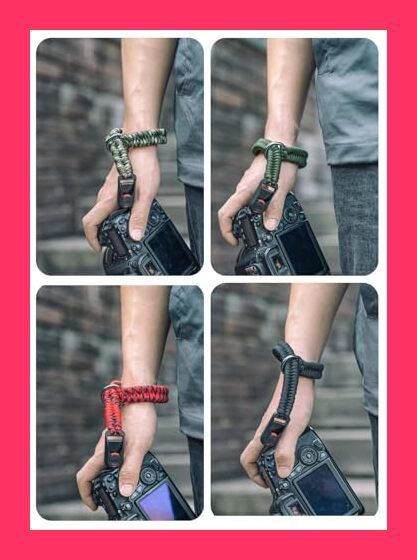 スタッフおすすめ！】[ZXZone] カメラストラップ パラコード編みハンド