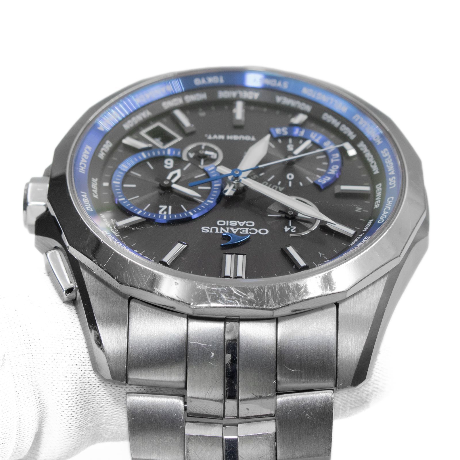 カシオ　オシアナス　マンタ　OCW-S2400 楽天市場】〇〇【中古】CASIO カシオ オシアナス マンタ