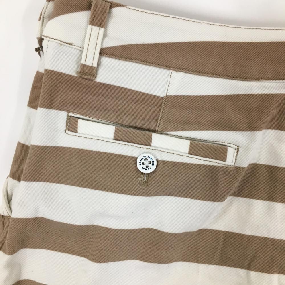 マスターバニー スカート ベージュ×白 ボーダー レディース 2(L