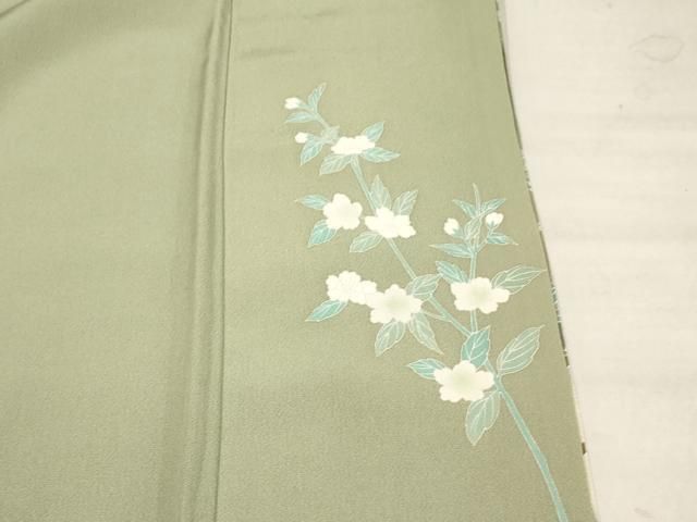 平和屋着物＊夏物 訪問着 絽 枝花文 正絹 逸品 AAAX9820jd