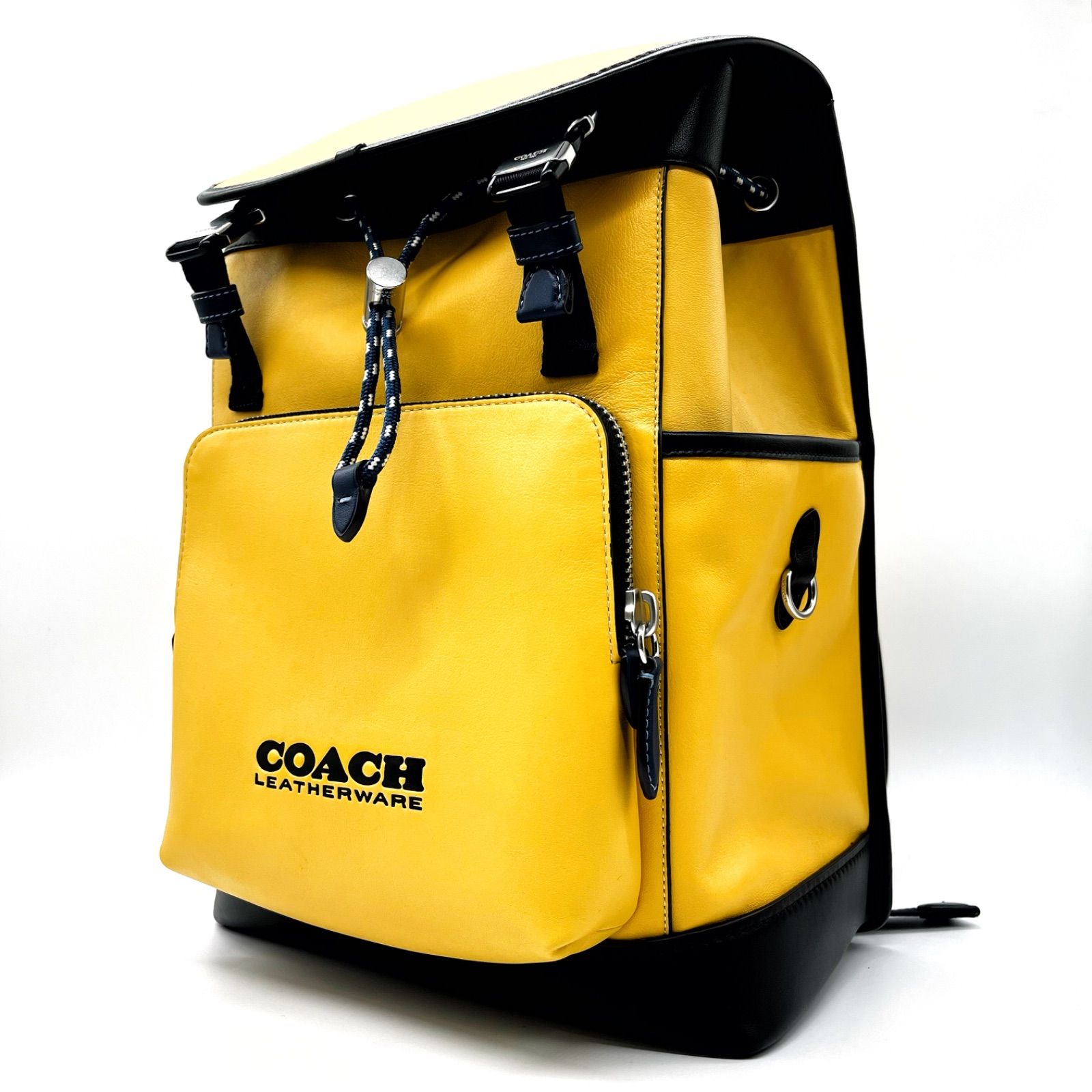 未使用保管品<!-利用不可文字-!>COACH コーチ リーグ フラップ バック