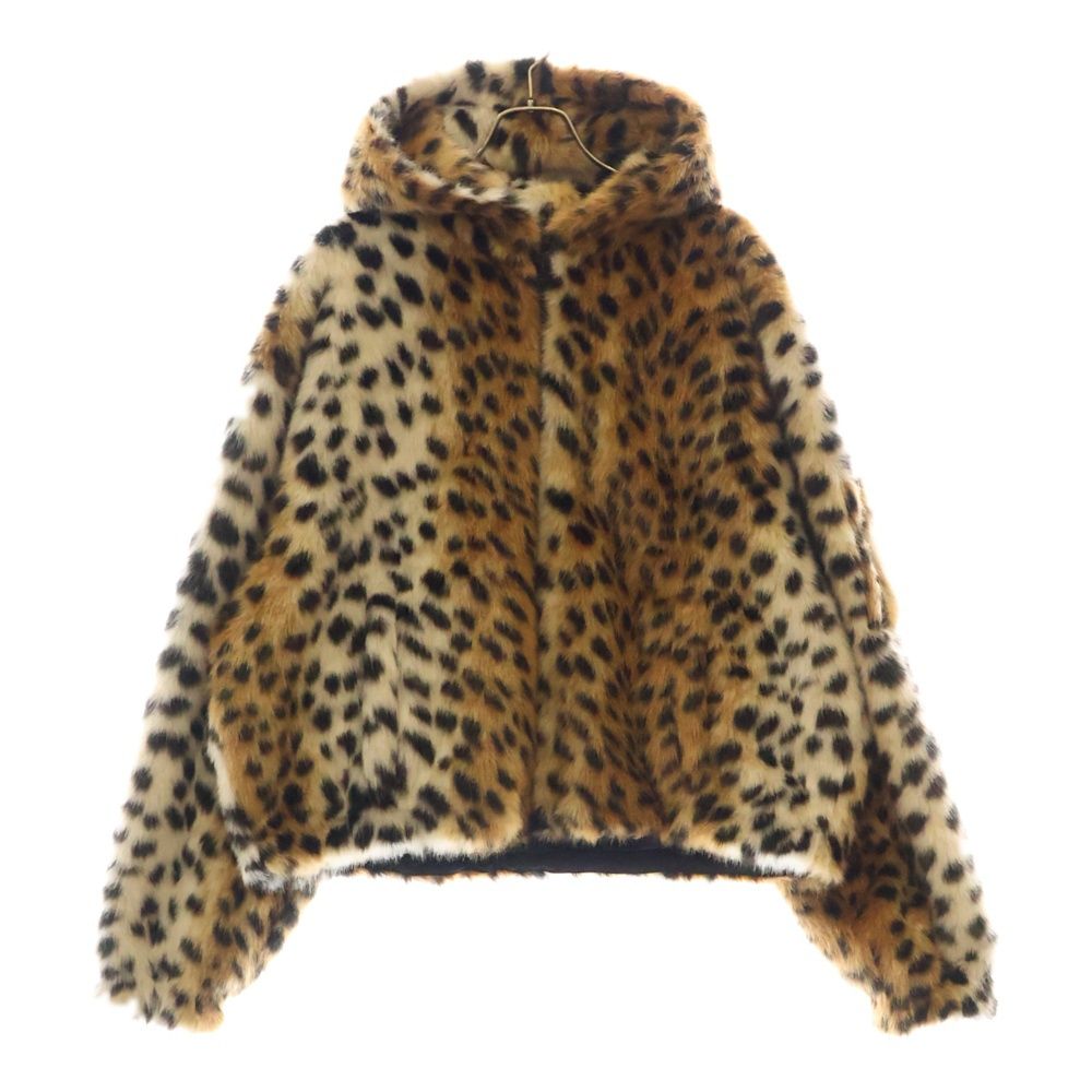 GIVENCHY ジバンシィ 23AW CROPPED FAKE FUR LEOPARD PRINT BOMBER JACKET BM013M3111 クロップドフェイクファーレオパード柄ボンバージャケット マルチ