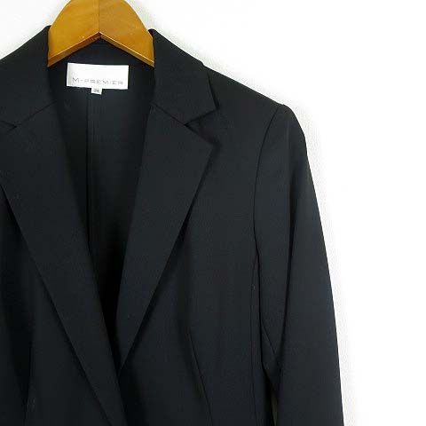 エムプルミエ M-Premier パンツスーツ 上下セットアップ サマーウール  