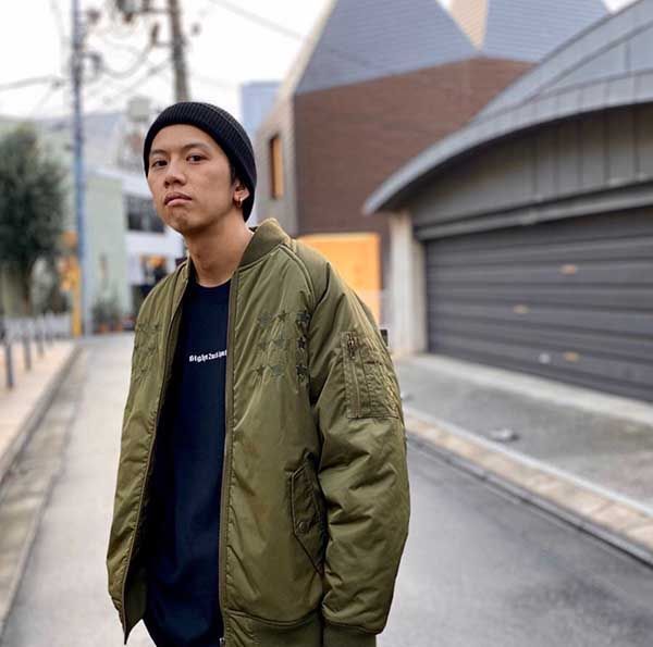 ブルゾン leflah ma-1 LEFLAH レフラー バック刺繍 MA-1 ジャケット (KHAKI) JACKET エム