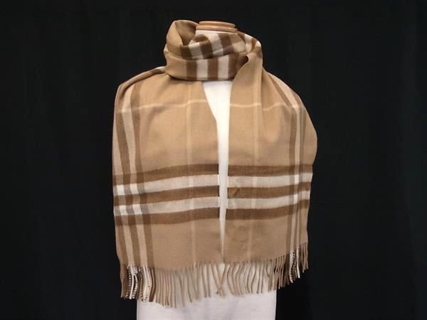 Burberry's 　バーバリー　カシミヤ100% マフラー　ブラウン バーバリーマフラー カシミヤ100% マフラー ロンドン Burberry