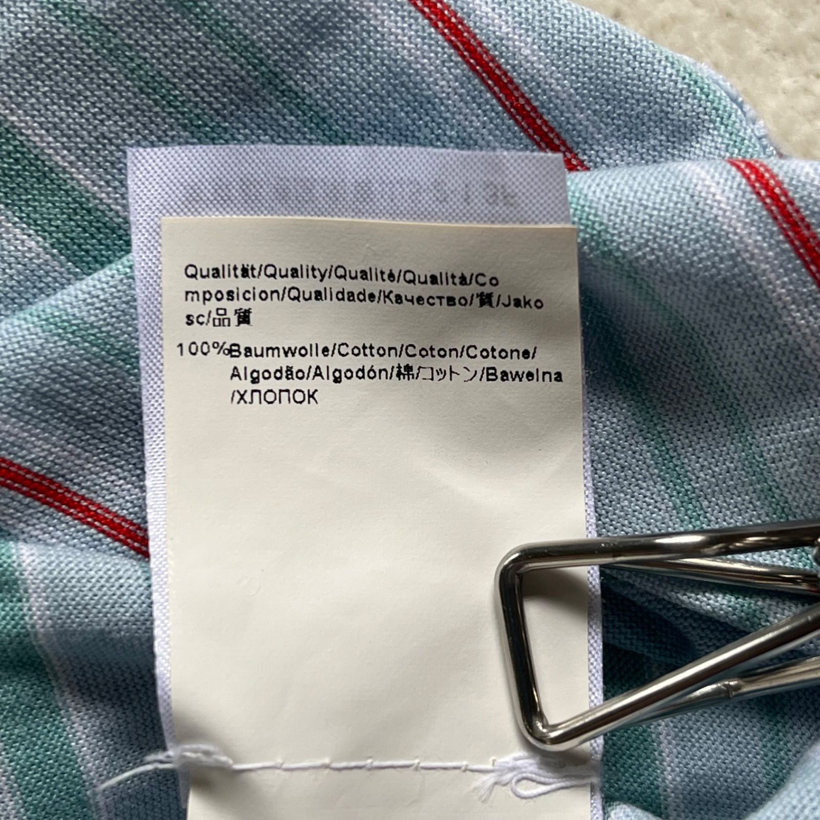 訳あり】Hugo BOSS （ヒューゴボス） 半袖ボーダーポロシャツ 刺繍ロゴ 