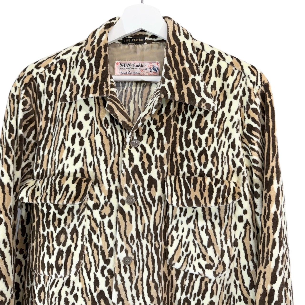 SUN/KAKKE サンカッケー TRUE leo loop collar shirt レオパード
