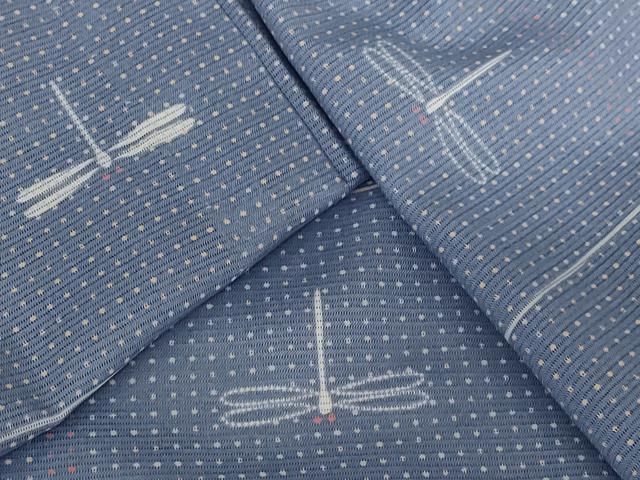平和屋着物＊夏物　小紋　絽　蜻蛉　洗える着物　AABB8663st 平和屋着物＊夏物 小紋 絽 蜻蛉 洗える着物 AABB8663st 【公式通販】