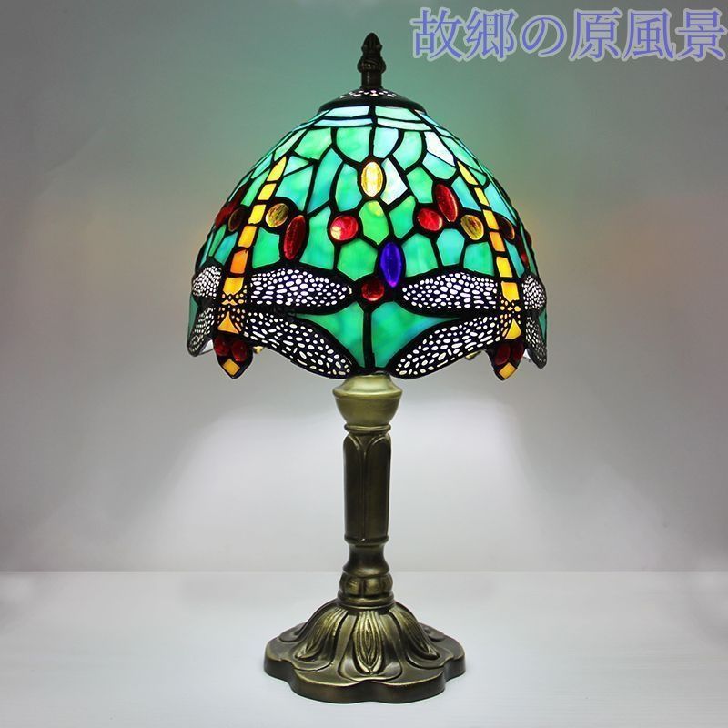 LED電球付き テーブルランプ 照明クラシック ヨーロッパ 手作り LEDテーブルランプ ステンドグラス 照明クラシック ヨーロッパ