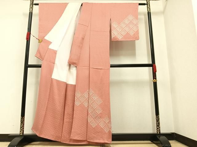 平和屋着物□訪問着 総絞り 枝花文 正絹 逸品 AAAY5368cs 平和屋
