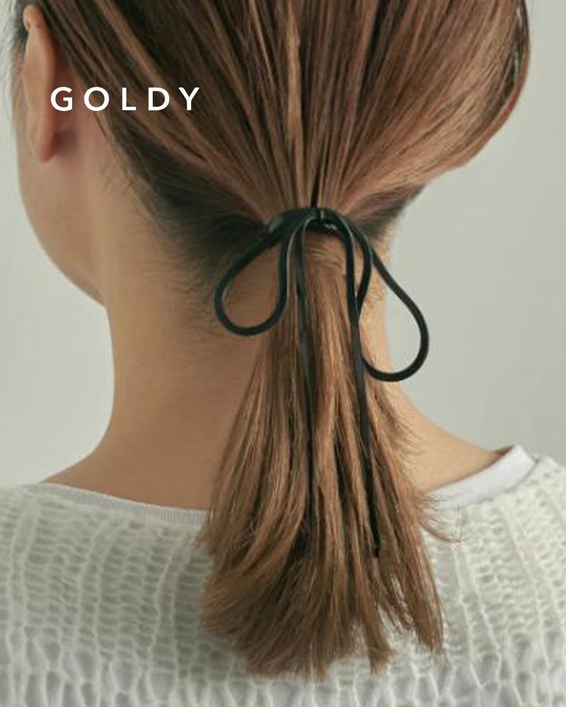 GOLDY ゴールディ メタル コード リボン ヘアカフ アクセサリー 6240102